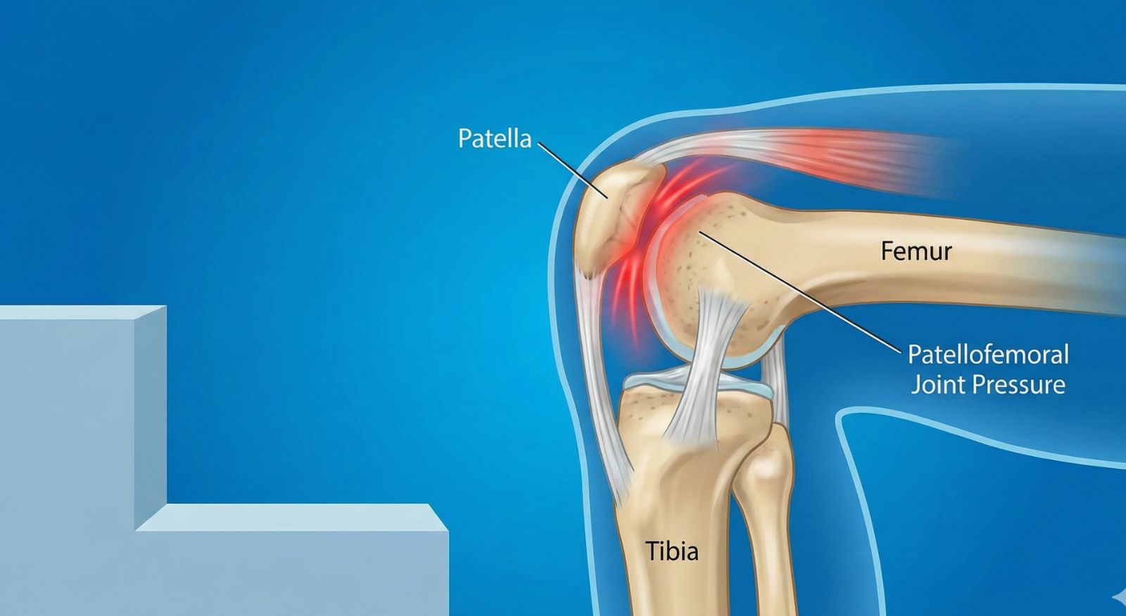 Patellofemoral joint pressure increases with knee bending during stairs and chair rise explained by OrthoCure Bone and Joint Speciality Clinic, Thirumullaivoyal
